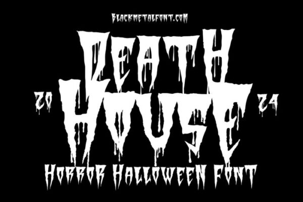 Death House Halloween Font