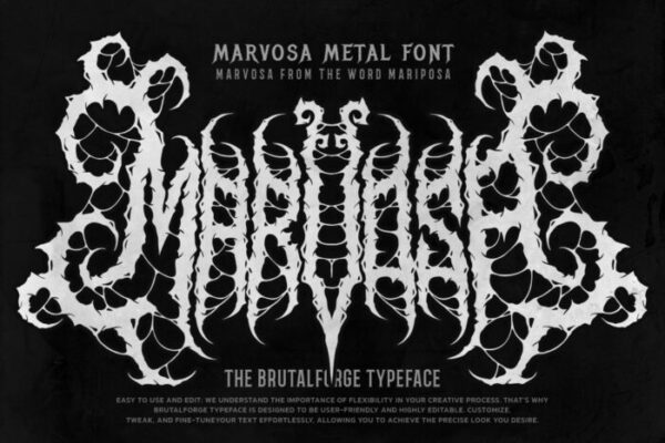 Marvosa Blackmetal Font