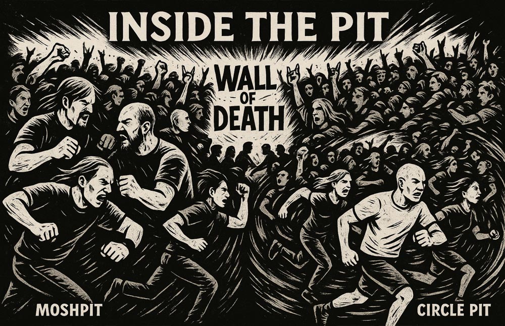 Moshpit Mayhem: The Wild Differences Between Moshpit, Circle Pit, and Wall of Death