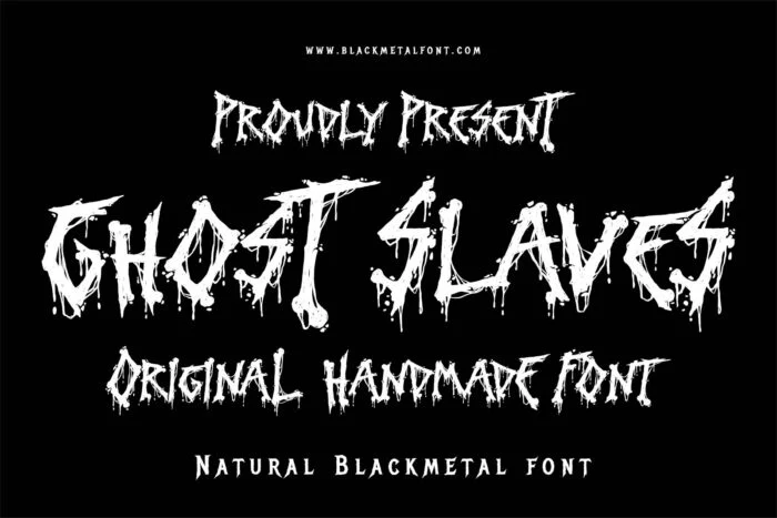 Ghost Slaves – Handmade Blackmetal Font